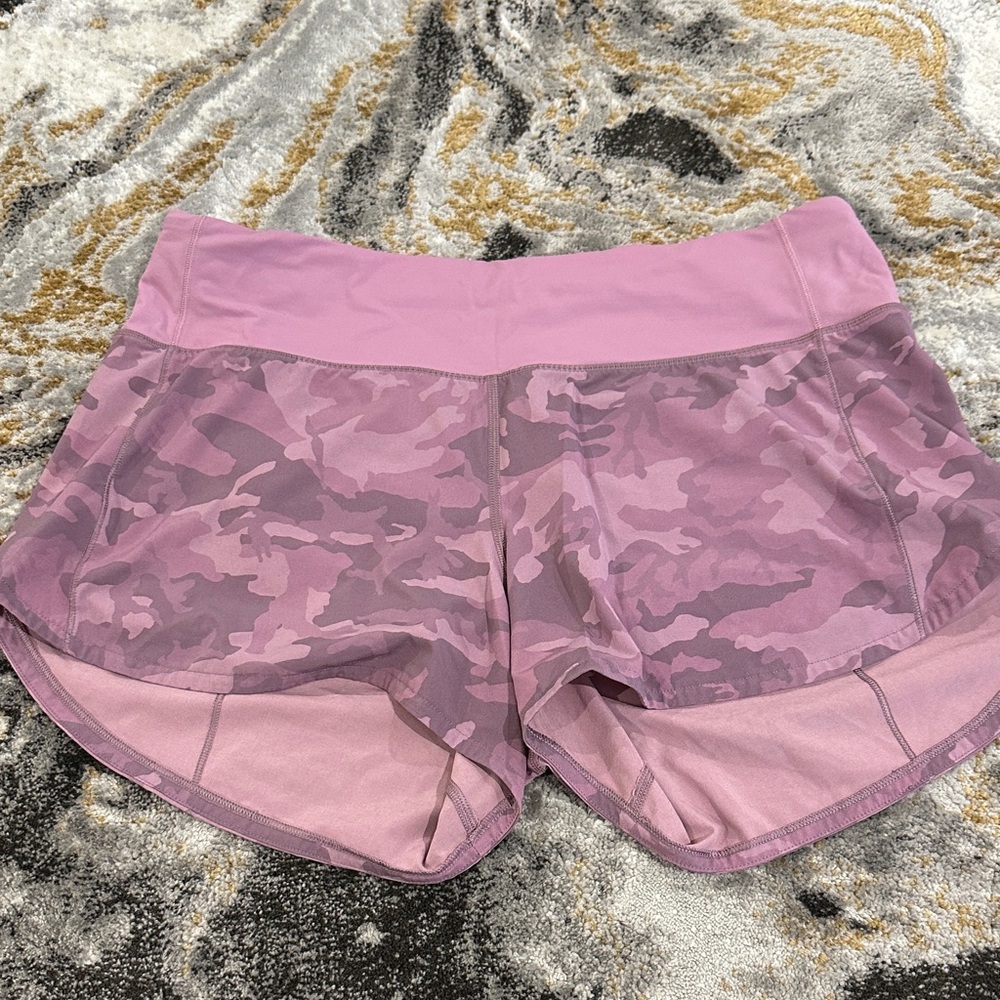 lululemon athletica Purple Camo Athletic Shorts